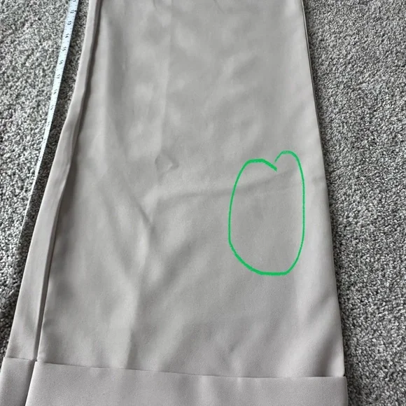 Khaki Wide Leg Trousers Missguided | High Waist | Size 8 Interview Outfit - Picture 10 of 10